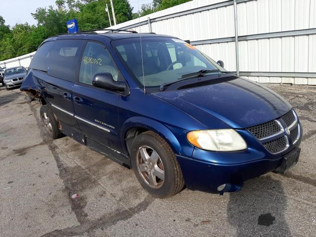 2D4GP54LX3R145443 - 2003 DODGE GRAND CARA ES BLUE photo 1