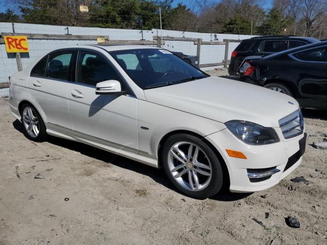 WDDGF4HB9CR213402 - 2012 MERCEDES-BENZ C 250 WHITE photo 4