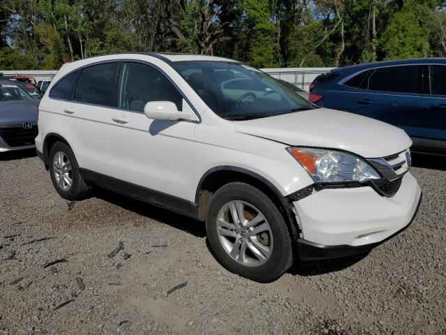 5J6RE3H71BL038120 - 2011 HONDA CR-V EXL WHITE photo 4