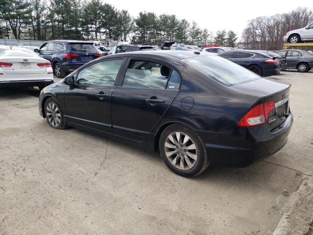 19XFA16979E023377 - 2009 HONDA CIVIC EXL BLACK photo 2