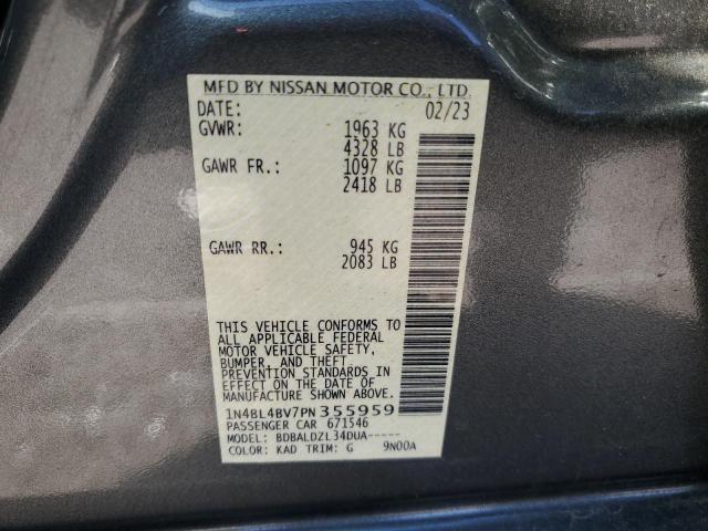 1N4BL4BV7PN355959 - 2023 NISSAN ALTIMA S GRAY photo 13