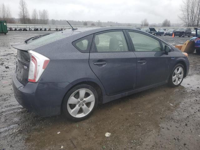 JTDKN3DU5E1741111 - 2014 TOYOTA PRIUS GRAY photo 3