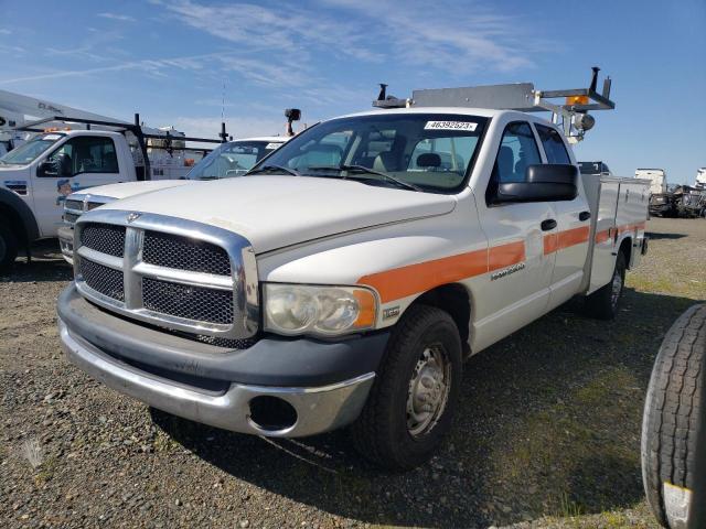 3D7KR28D05G857123 - 2005 DODGE RAM 2500 ST WHITE photo 1