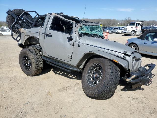 1C4GJWAG4FL588602 - 2015 JEEP WRANGLER SPORT GRAY photo 4