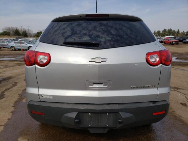 1GNKRGEDXCJ204619 - 2012 CHEVROLET TRAVERSE LT SILVER photo 6