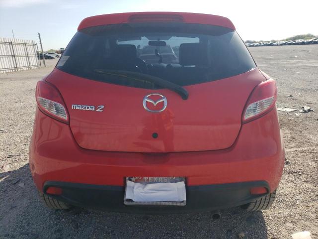 JM1DE1HY1B0129208 - 2011 MAZDA MAZDA2 RED photo 6