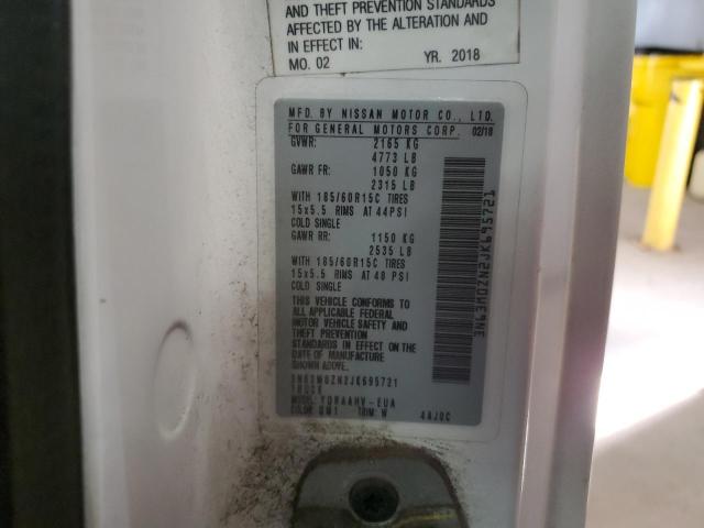 3N63M0ZN2JK695721 - 2018 CHEVROLET CITY EXPRE LT 白色 照片 13