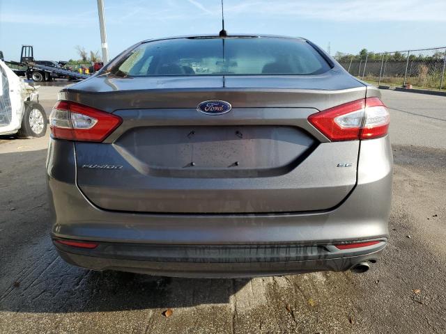 1FA6P0H79E5370337 - 2014 FORD FUSION SE GRAY photo 6