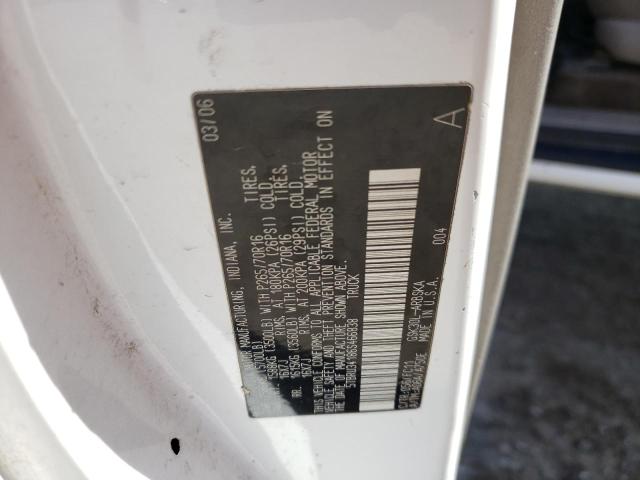 5TBRU34186S466838 - 2006 TOYOTA TUNDRA ACCESS CAB SR5 WHITE photo 12