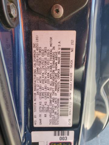 5TETX22N18Z525996 - 2008 TOYOTA TACOMA ACCESS CAB BLUE photo 12