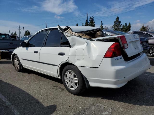 1HGES16375L019840 - 2005 HONDA CIVIC DX VP WHITE photo 2