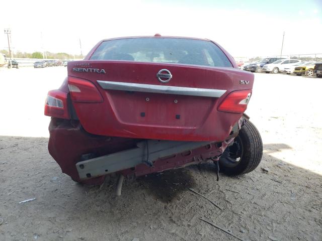 3N1AB7APXJL617514 - 2018 NISSAN SENTRA S RED photo 6