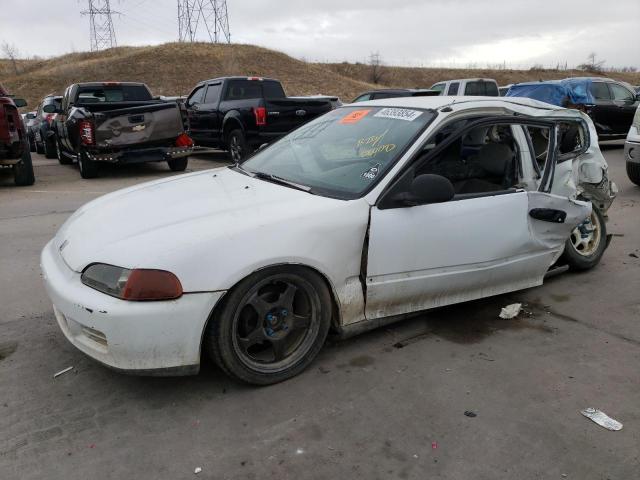 2HGEH2372PH542761 - 1993 HONDA CIVIC VX WHITE photo 1