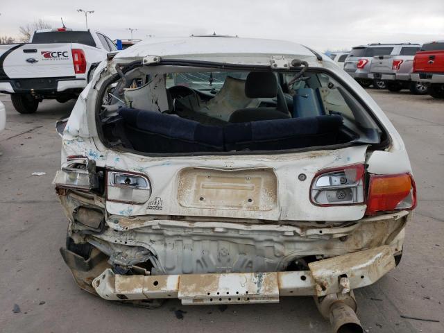 2HGEH2372PH542761 - 1993 HONDA CIVIC VX WHITE photo 6