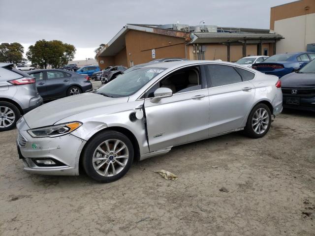 3FA6P0SU0JR110348 - 2018 FORD FUSION TITANIUM/PLATINUM PHEV GRAY photo 1