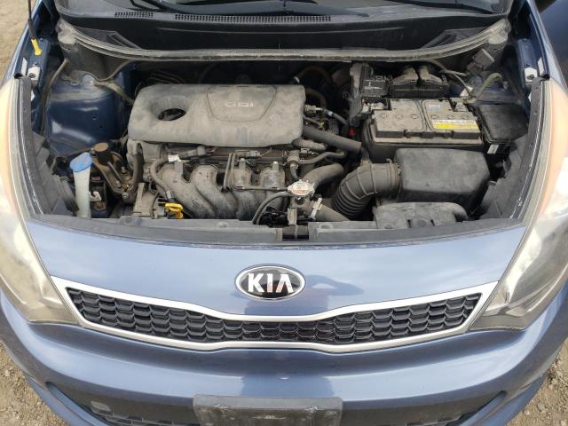 KNADN5A34G6687884 - 2016 KIA RIO EX BLUE photo 11