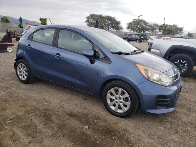 KNADN5A34G6687884 - 2016 KIA RIO EX BLUE photo 4