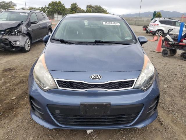 KNADN5A34G6687884 - 2016 KIA RIO EX BLUE photo 5