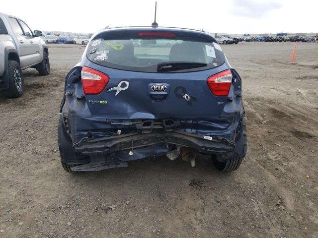 KNADN5A34G6687884 - 2016 KIA RIO EX BLUE photo 6