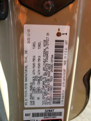 5TFSZ5AN1KX176023 - 2019 TOYOTA TACOMA ACCESS CAB 棕色 照片 12