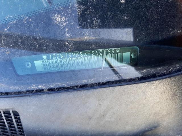 1G2WJ52K8XF258765 - 1999 PONTIAC GRAND PRIX SE 白色 照片 12