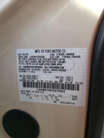 1LNHM87A94Y679063 - 2004 LINCOLN LS 白色 照片 12