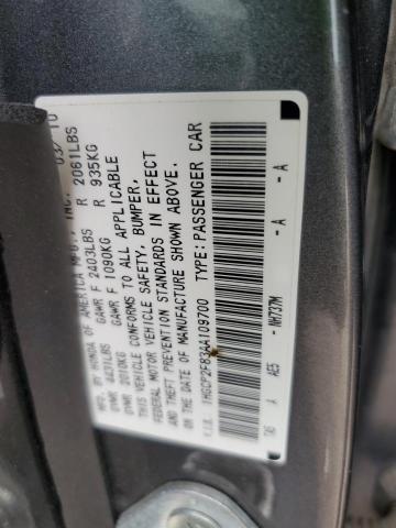 1HGCP2F83AA109700 - 2010 HONDA ACCORD EXL GRAY photo 13