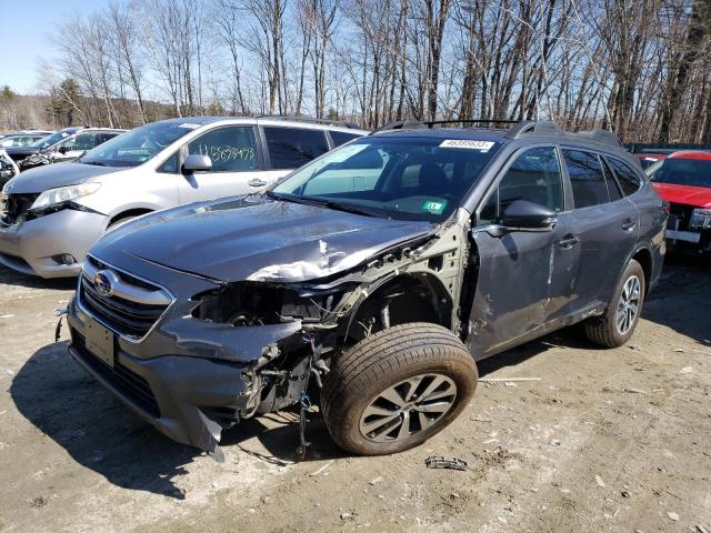 4S4BTACC0L3137322 - 2020 SUBARU OUTBACK PREMIUM GRAY photo 1