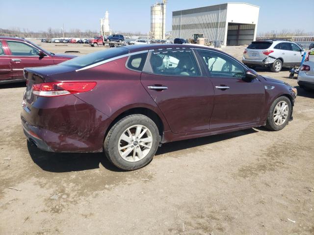 5XXGT4L36GG022080 - 2016 KIA OPTIMA LX BURGUNDY photo 3