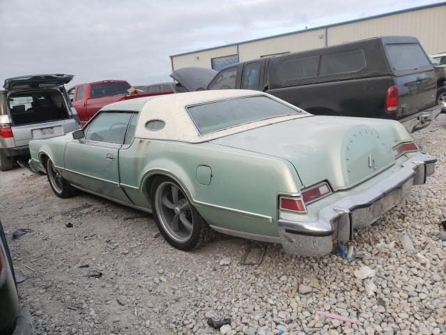 6Y89A827805 - 1976 LINCOLN CONTINENTL TURQUOISE photo 2