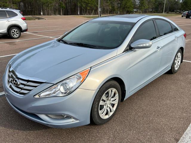 5NPEC4ACXDH603544 - 2013 HYUNDAI SONATA SE BLUE photo 2