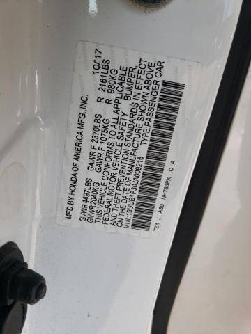 19UUB1F30JA009216 - 2018 ACURA TLX WHITE photo 12