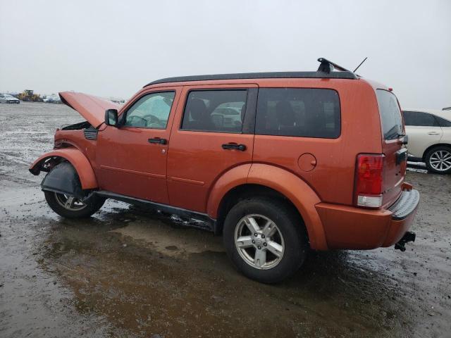 1D8GU28K98W260489 - 2008 DODGE NITRO SXT ORANGE photo 2