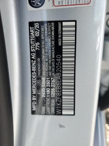 W1KZF8EB6LA820540 - 2020 MERCEDES-BENZ E 350 4MATIC SILVER photo 12