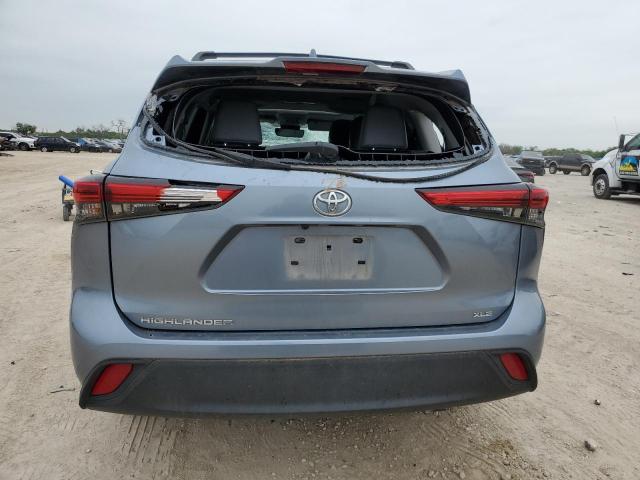 5TDGZRAH4MS088972 - 2021 TOYOTA HIGHLANDER XLE BLUE photo 6