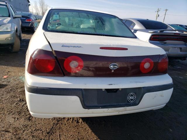 2G1WF52E149107741 - 2004 CHEVROLET IMPALA WHITE photo 6