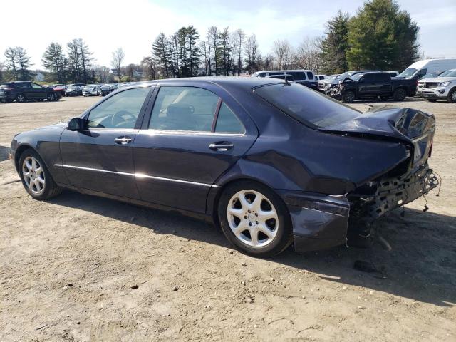 WDBNG84J13A378070 - 2003 MERCEDES-BENZ S 500 4MATIC BLUE photo 2