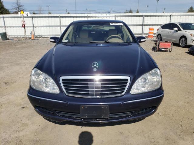 WDBNG84J13A378070 - 2003 MERCEDES-BENZ S 500 4MATIC BLUE photo 5