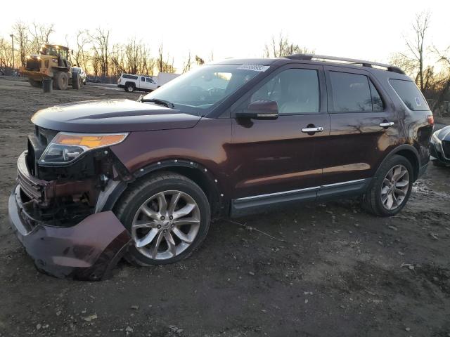 1FMHK8F83CGA15771 - 2012 FORD EXPLORER LIMITED MAROON photo 1