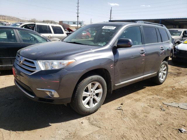 5TDBK3EH3CS128446 - 2012 TOYOTA HIGHLANDER BASE CHARCOAL photo 1