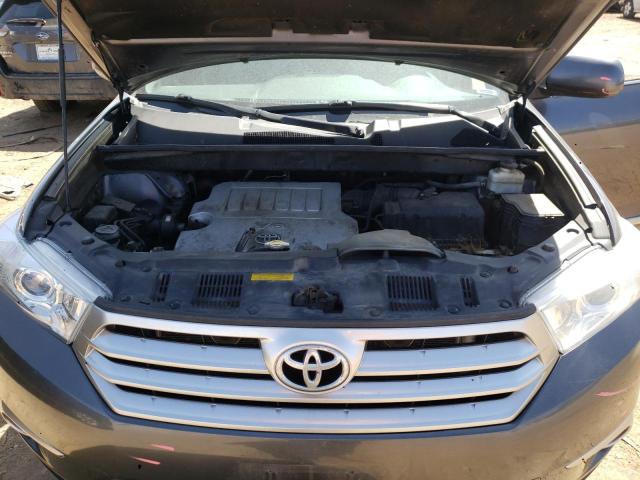 5TDBK3EH3CS128446 - 2012 TOYOTA HIGHLANDER BASE Графитовый фото 11