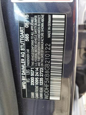 WDDHF5KB8GB210122 - 2016 MERCEDES-BENZ E 350 BLUE photo 13