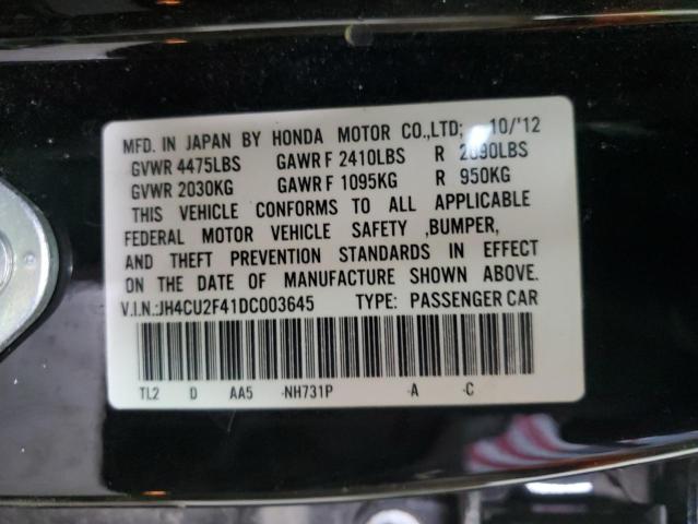 JH4CU2F41DC003645 - 2013 ACURA TSX BLACK photo 13