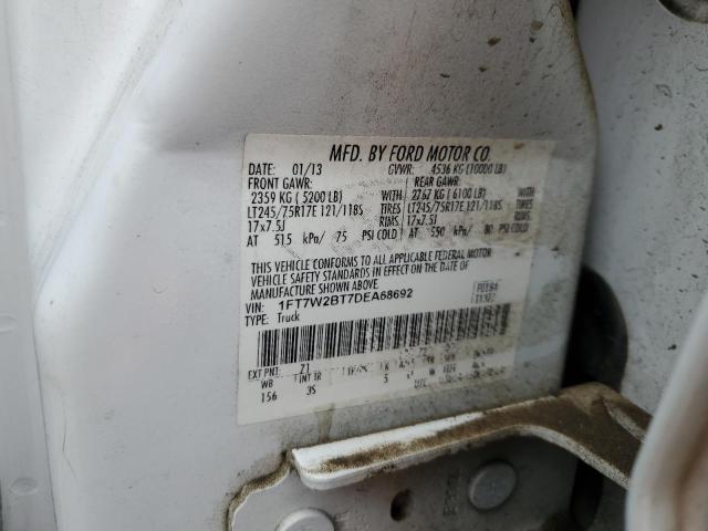 1FT7W2BT7DEA68692 - 2013 FORD F250 SUPER DUTY WHITE photo 12