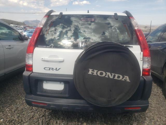 JHLRD785X6C016592 - 2006 HONDA CR-V LX WHITE photo 6