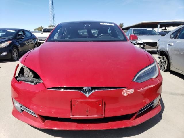 5YJSA1E17HF196531 - 2017 TESLA MODEL S წითელი ფოტო 5