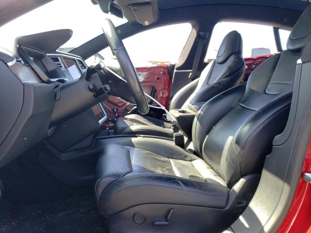 5YJSA1E17HF196531 - 2017 TESLA MODEL S წითელი ფოტო 7