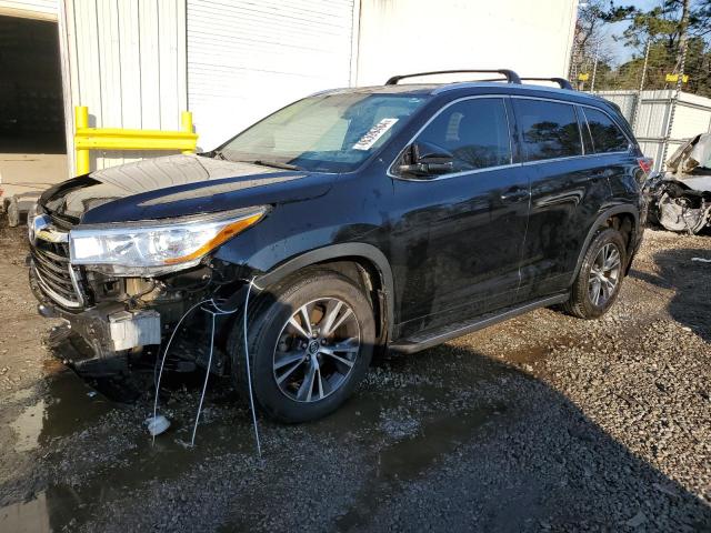 5TDJKRFHXGS312723 - 2016 TOYOTA HIGHLANDER XLE BLACK photo 1