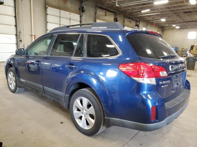 4S4BRDKC6B2375746 - 2011 SUBARU OUTBACK 3.6R LIMITED BLUE photo 2