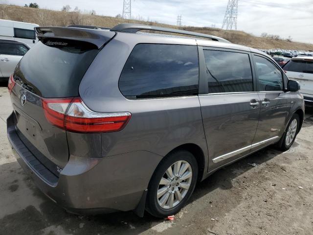 5TDDZ3DCXHS151028 - 2017 TOYOTA SIENNA XLE GRAY photo 3